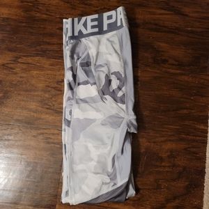 Nike Pro Compression Pants - Grey/Camo